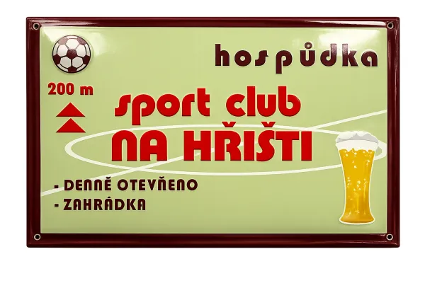 Smaltovaná reklama S-reklam 1